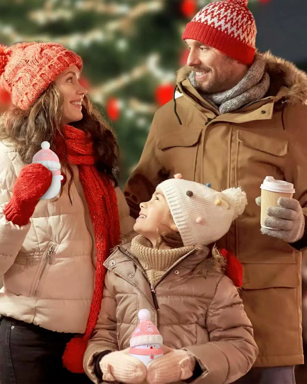 Natal lado quente tesouro, o lado mais quentes, boneco de neve, carregando 2-em-1, Portátil, Dom, Colhedor e quente,Ar Ativado Inverno Aquecedor,,recarregável USB,guerra de mão