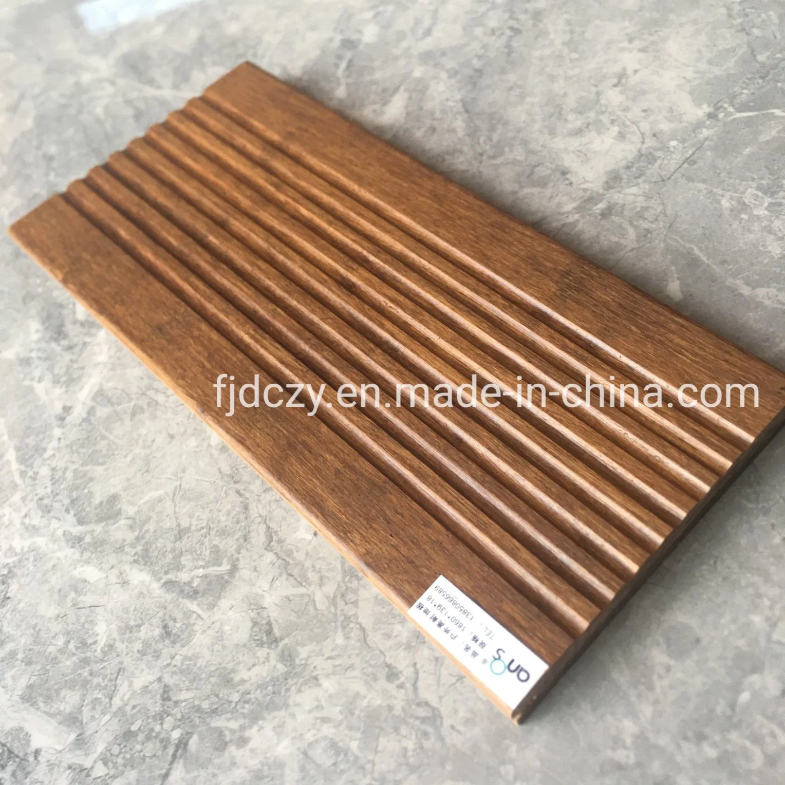 Rotproof Durable Outdoor Solid Hardwood Strand Woven Bamboo Flooring