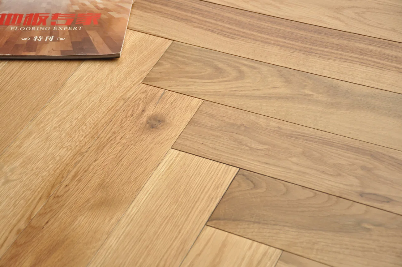 Tongue&Groove Herringbone Oak Hardwood Natural French Oak Manufactory +Parquet Flooring