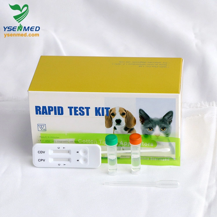 المعدات الطبية Canine edemper وParvo Virus Antigen Combo سريعة اختبار