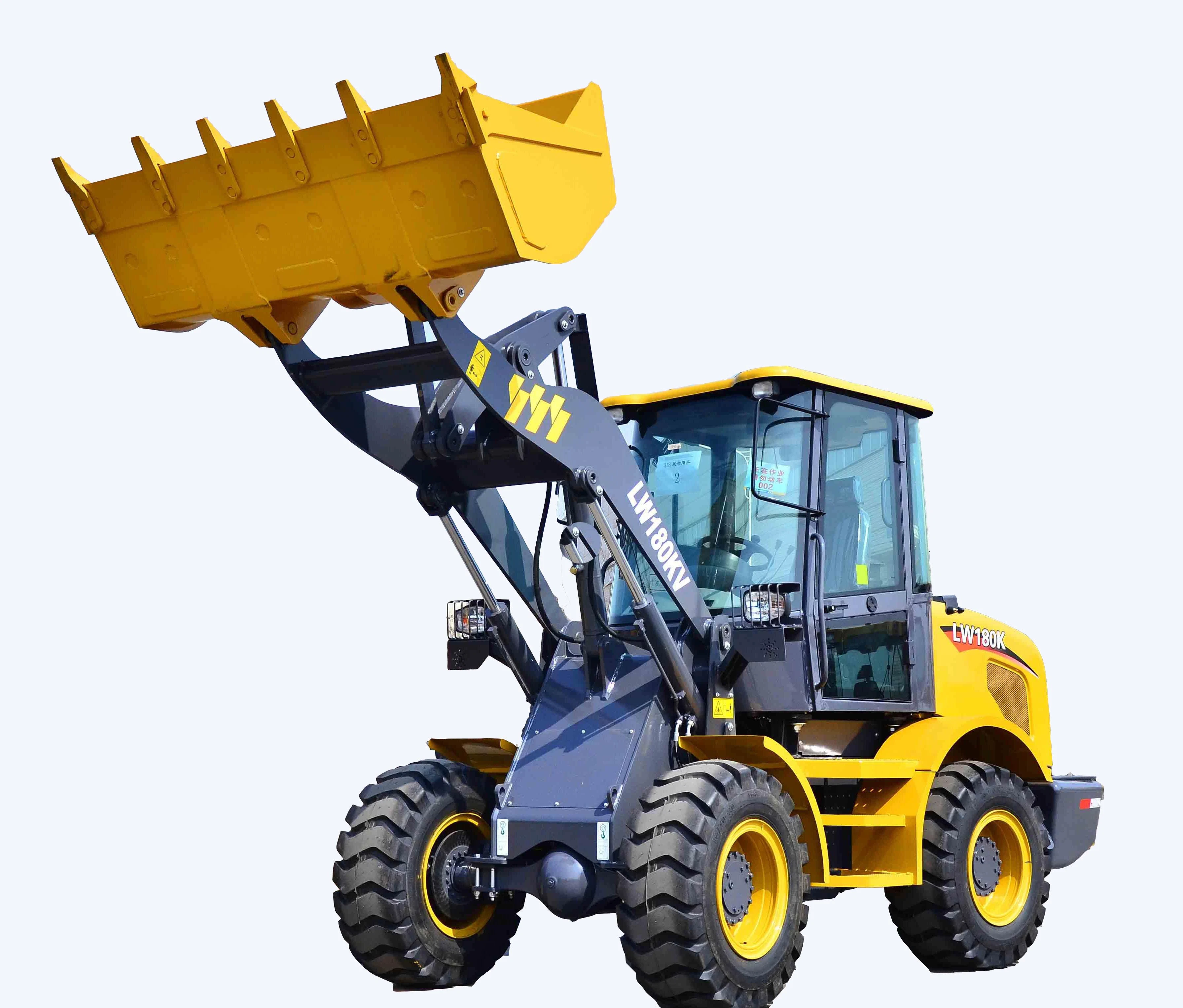 Sale China Famous Brand 1.8 Ton Front Wheel Mini Loader Lw180kv with Best Price