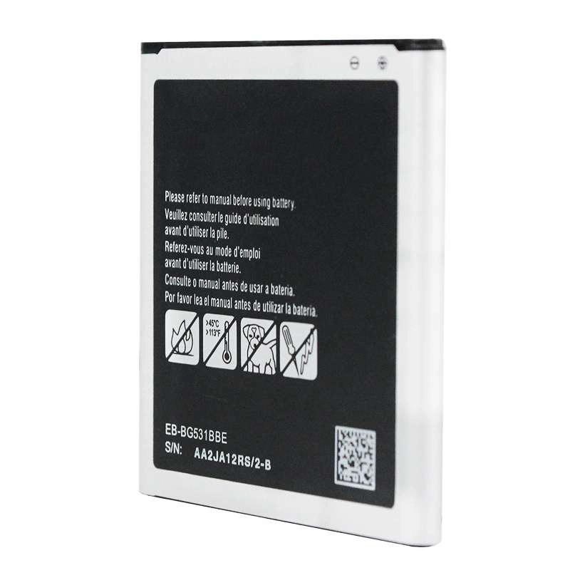 بطارية الهاتف المحمول الأصلية الجديدة eb-Bg531bbe من Samsung J5 J500f 2600mAh