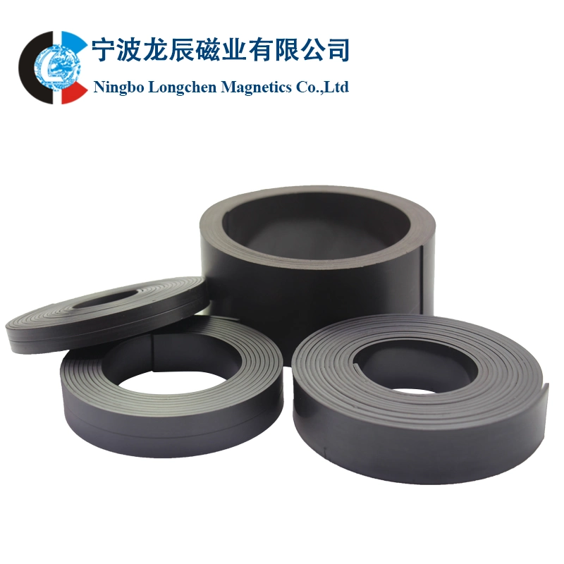 Professionelle Custom Black Ferrit Gummi Magnetic Roll Magnet