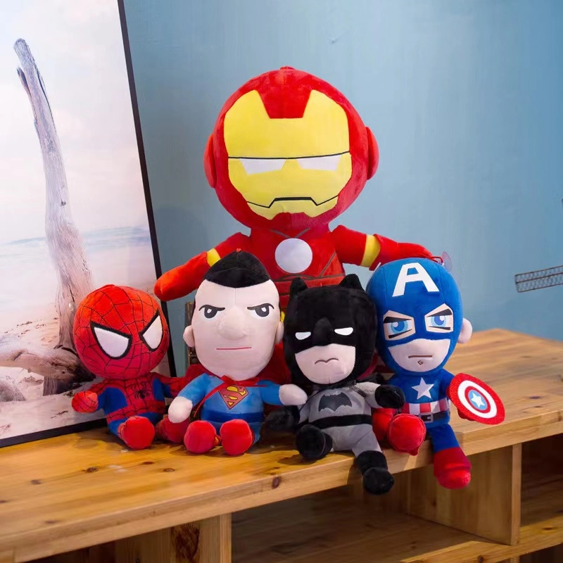 Spiderman Plush Toys Movie Dolls Marvel Avengers Soft Stuffed Hero Captain