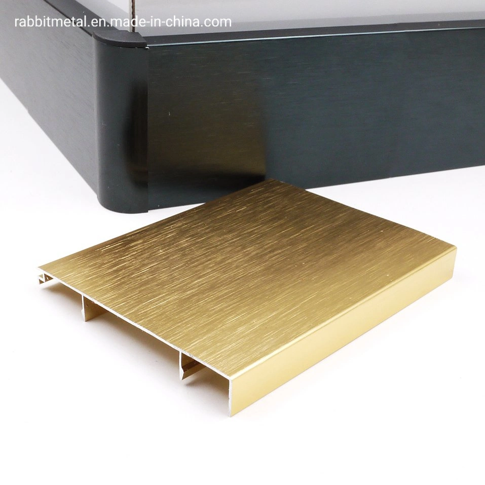 Aluminium-Kabinett-Profil Aluminium-Profil für Küchenschrank Glas Türgriff mit Diffusor