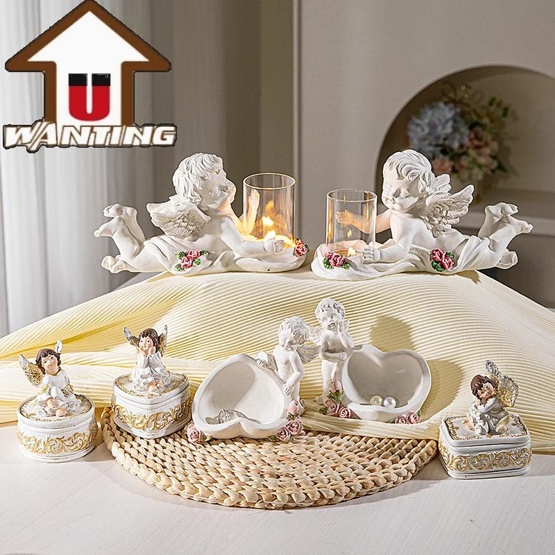 Wholesale/Supplier Luxury Angel Votive Candle Holder Tea Light Elegant Home Decoration Gift