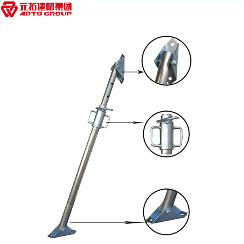 Telescopio de la propa de la acrow descafeinado de acero de la propa de concreto de la forma de la escasta descafeinado Acero Prop