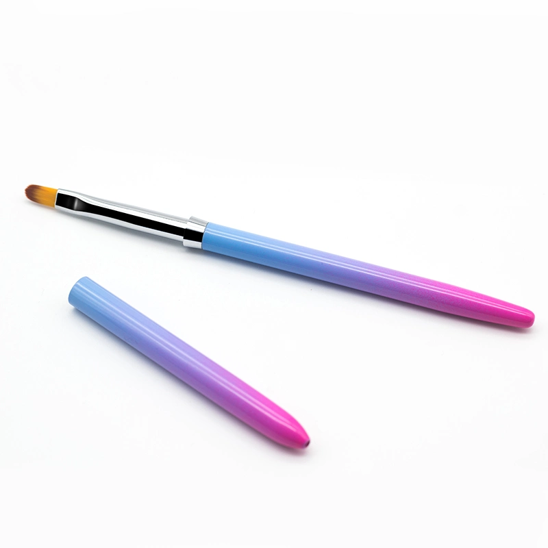 Guyo Gradient Color Nylon Nail Gel Brush with Metal Handle