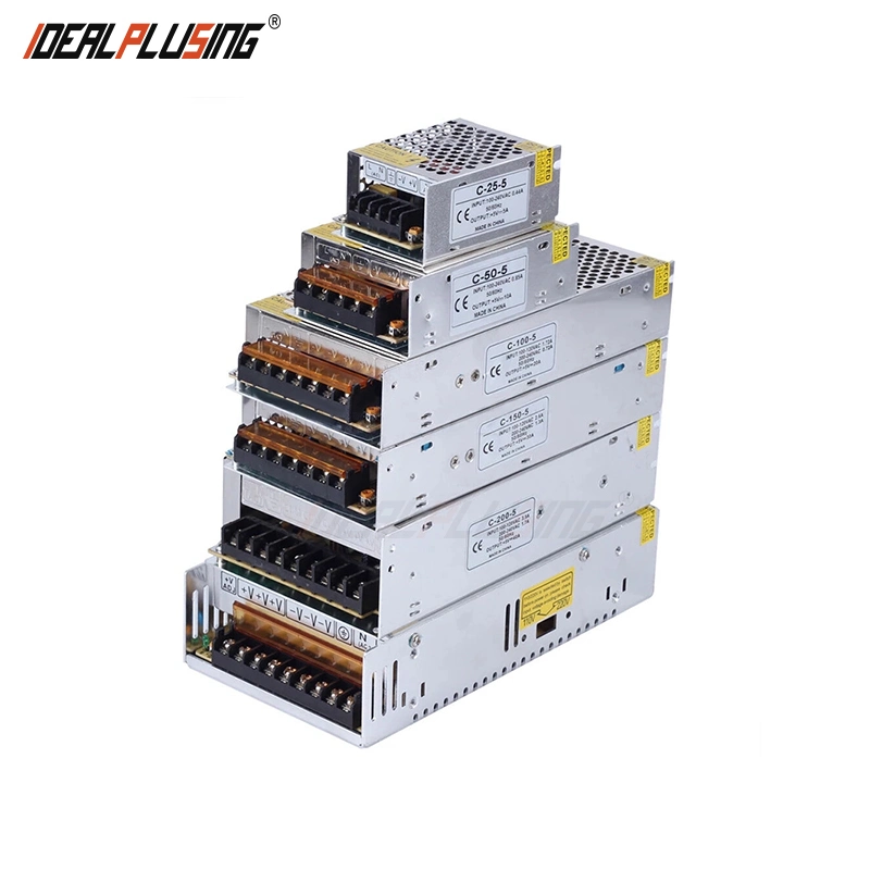 Flaches LED-Netzteil, 220V bis 12V AC, flach 24V Schaltnetzteil 1A 2A 3A 4A 5A 6A Für LED-Beleuchtung