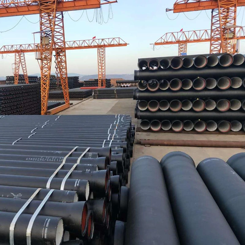 High Quality C30 C40 Ductile Cast Iron Pipe DN800 800mm 600mm K9 Ductile Iron Pipe for Municipal Water Supply