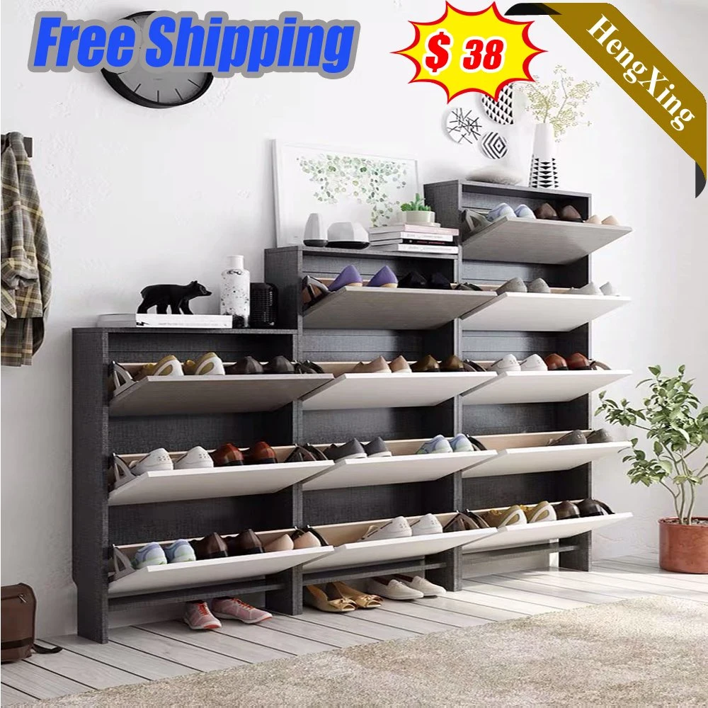 Antique Livingroom Kitchen Bedroom Furniture Wooden Wall Basin Display Storage Rack Shoe Cabinet