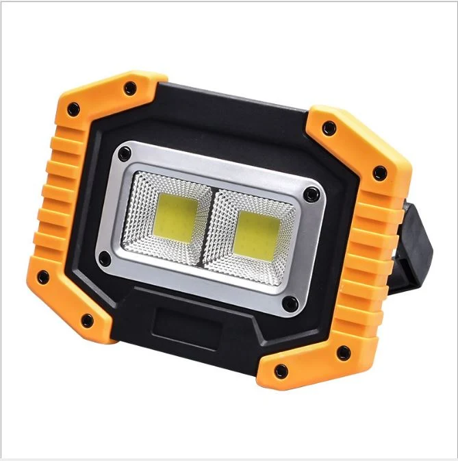 COB Work Light Rechargeable Portable Waterproof LED Flood Lights for Outdoor Camping Hiking Emergency Car Repairing and Job Site Lighting