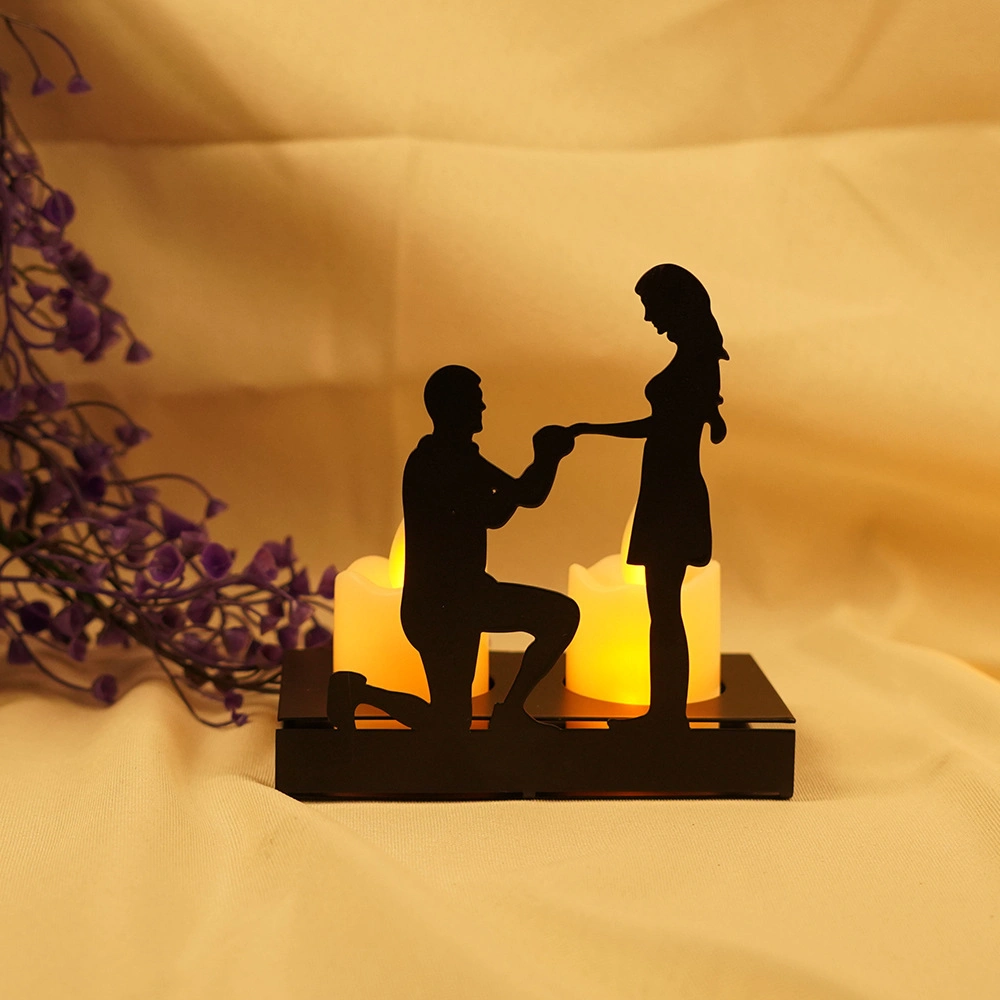 Wedding Engagement Romantic Anniversary Couples Gifts Statue Candlestick