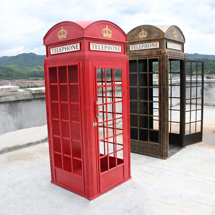 Wholesale/Supplier Customized Metal Red Mobile London Office Antique Telephone Booth for Sale