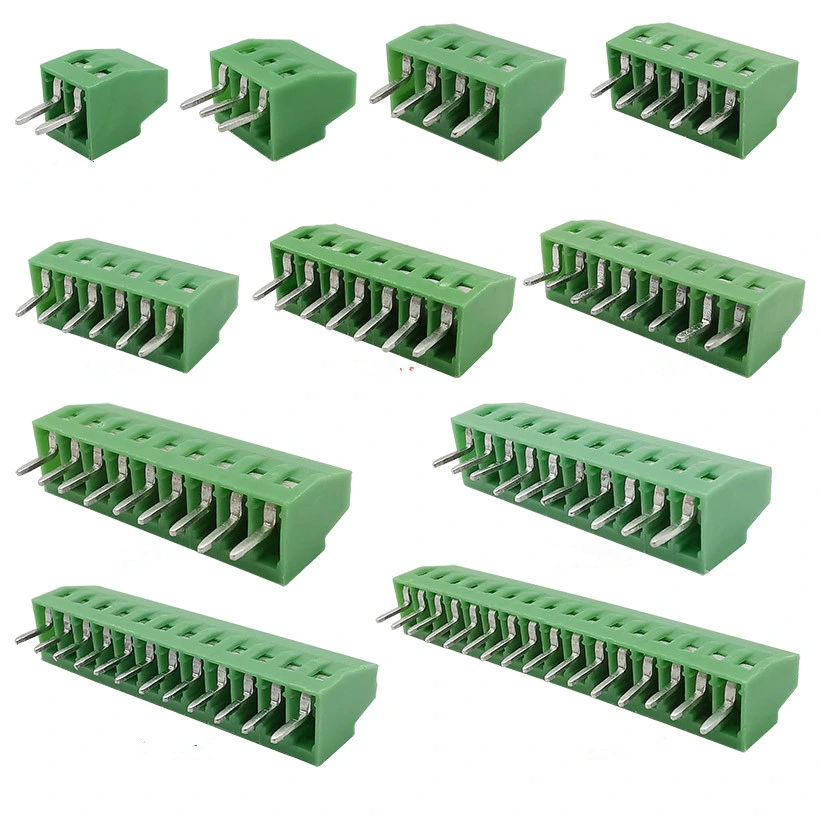 Straight 3 Pin Way Pitch 3.81mm Screw Terminal Block Connector Pluggable Type with Pin