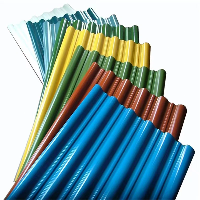 Bwg 34/30/28 Color Prepainted Corrugated Steel Roofing Sheet /Color Coated Steel Roof Sheet