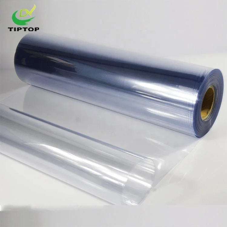 Tiptop-7 Plastic PVC Lamination Overlay Film Soft Super Clear Transparent Waterproof PVC Roll