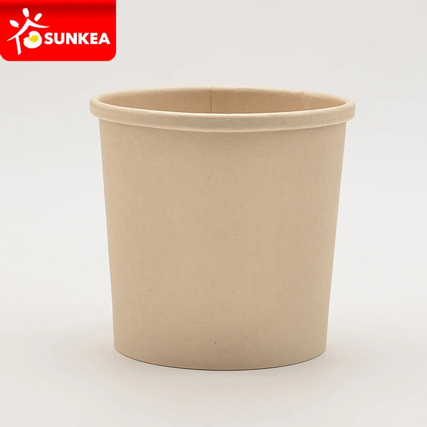 Wholeale Disposable Take Away Food Grade Customized Printing High quality/High cost performance  Biodegradable Bamboo Pulp Paper Noodle Box