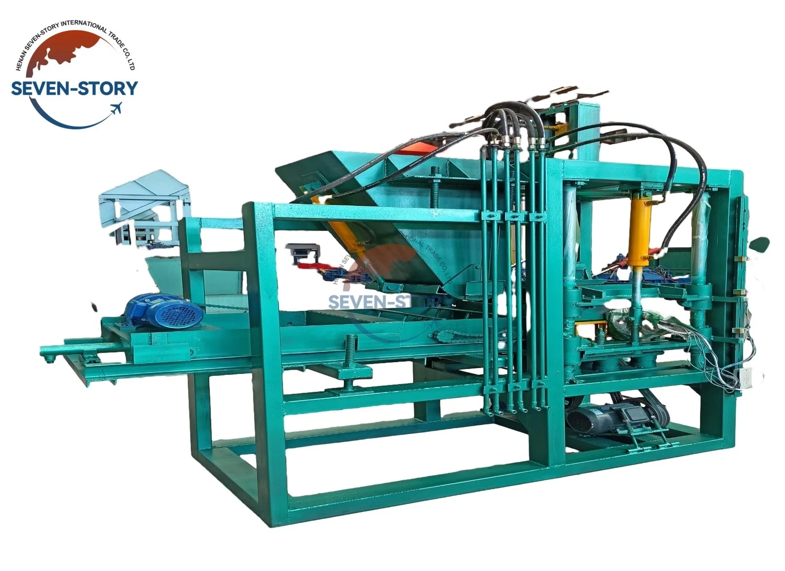 Automatic Concrete Block Making Machine with Interlocking Feature