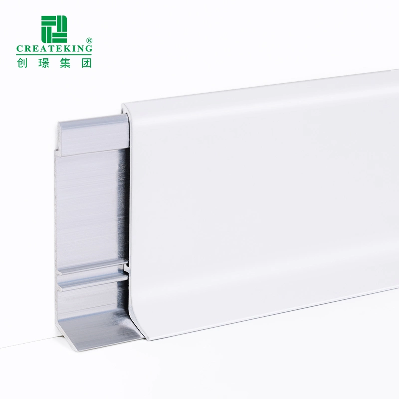 Fábrica de Foshan pared de aluminio de estilo moderno Skirting para pie de pared Protección