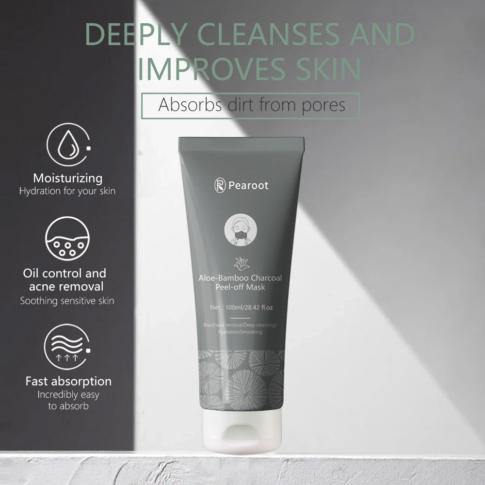 Aloe and Bamboo Charcoal Gentle Cleansing Skin Care Peel Mask