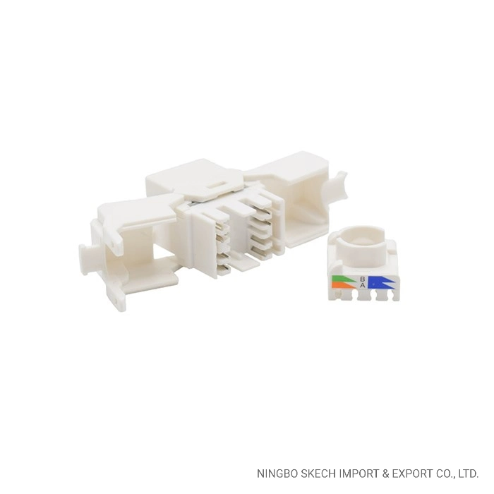 UTP Cat5e Toolless Keystone Jack RJ45 180 Grad ungeschirmter Keystone 8p8c-Netzwerkmodul