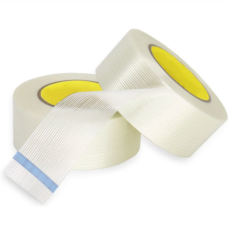 Synthetic Rubber Glue High quality/High cost performance Cross Weave Acrylic Fiber Strong Adhesive Bi-Directional Filament Tape