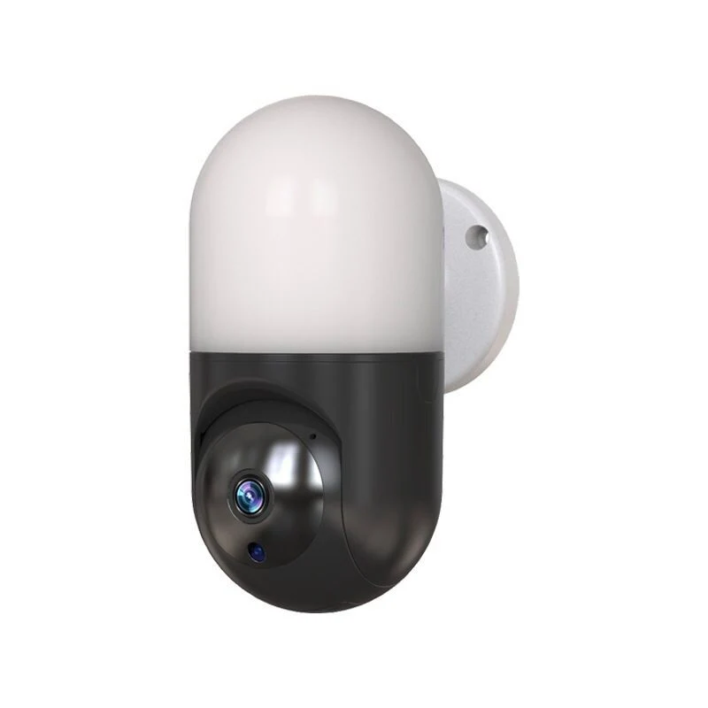 Bombilla de luz inteligente de la pared de la cámara de visión nocturna Wireless WiFi teléfono móvil de 360 grados de distancia de seguridad panorámicas vigilancia hogar inteligente