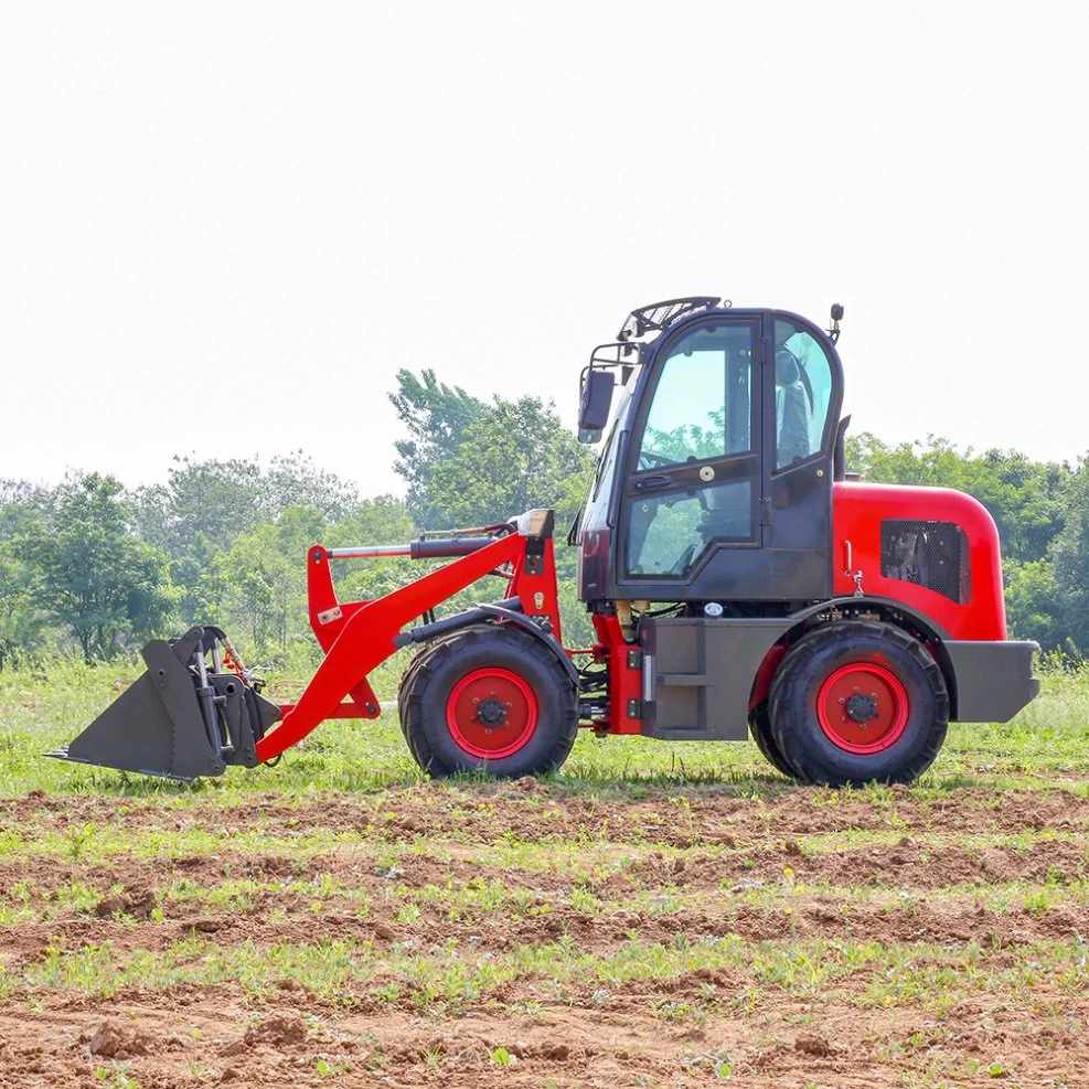 Chinese TITAN TL08 800kg 0.8 Ton Compact Small Mini Wheel Loader with Snow Bucket