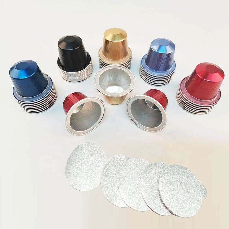 37mm Aluminum Nespresso Empty Coffee Capsule with Lid