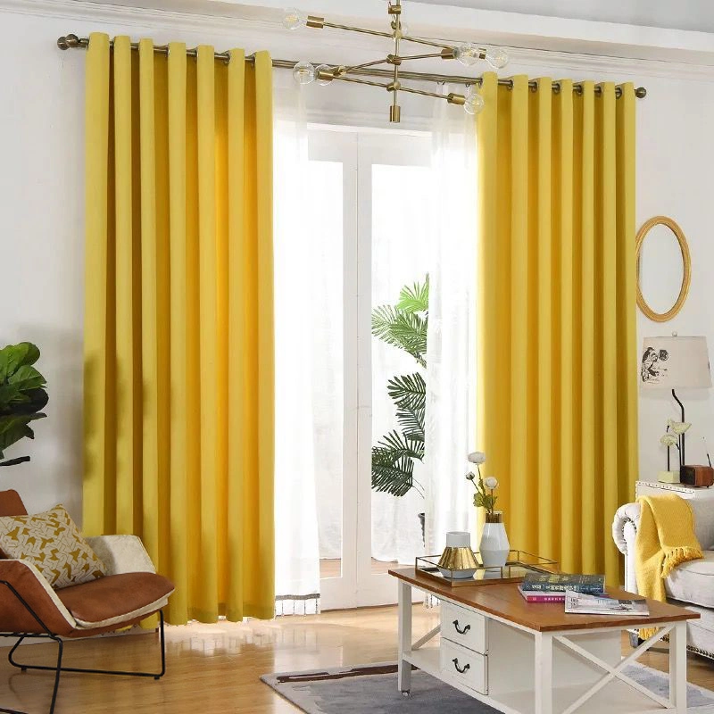 Meteor Linen Curtain Cross-Border High Shading Amazon Cotton Linen Curtain Cloth Modern Nordic Splicing Curtain Wholesale/Supplier