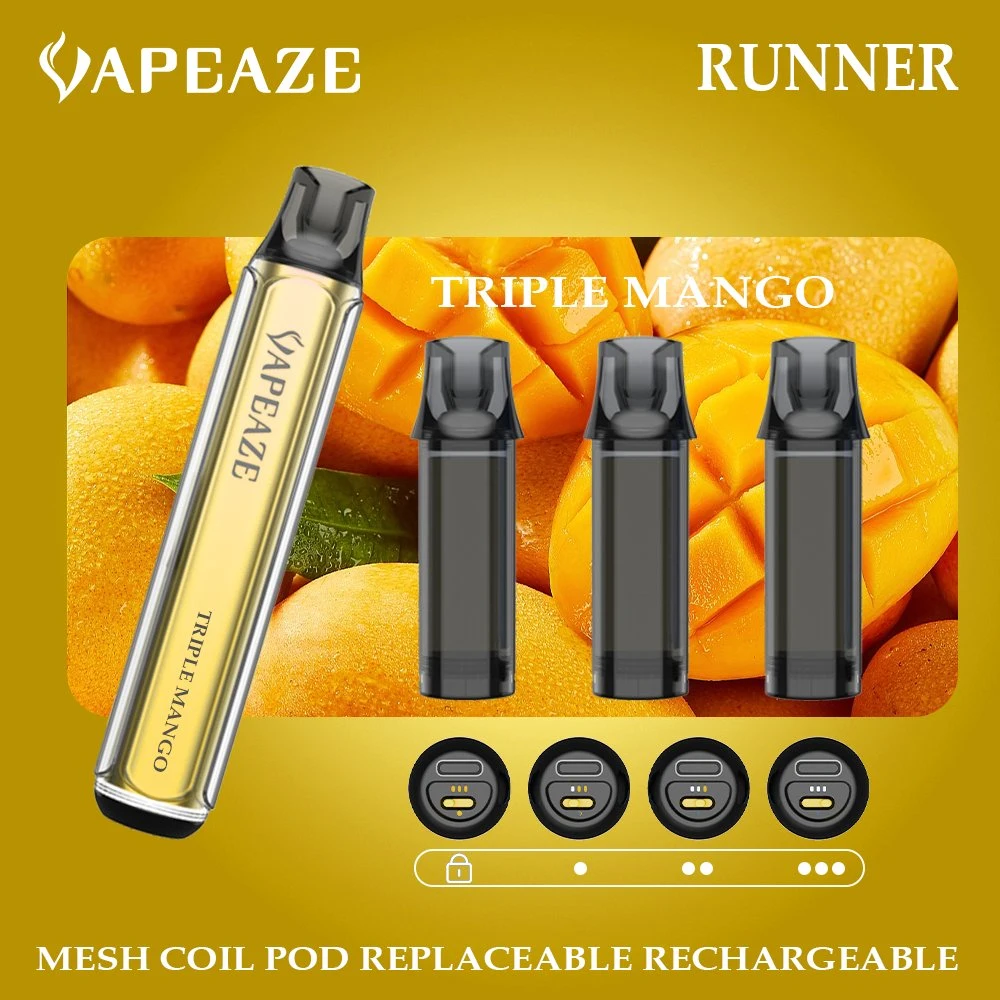 Nouveau design Mini Vape Pod remplaçable 600 puffs pré rempli Randm Tornado Vapeaze Runner 3ml 4ml Prix bon marché E cigarette