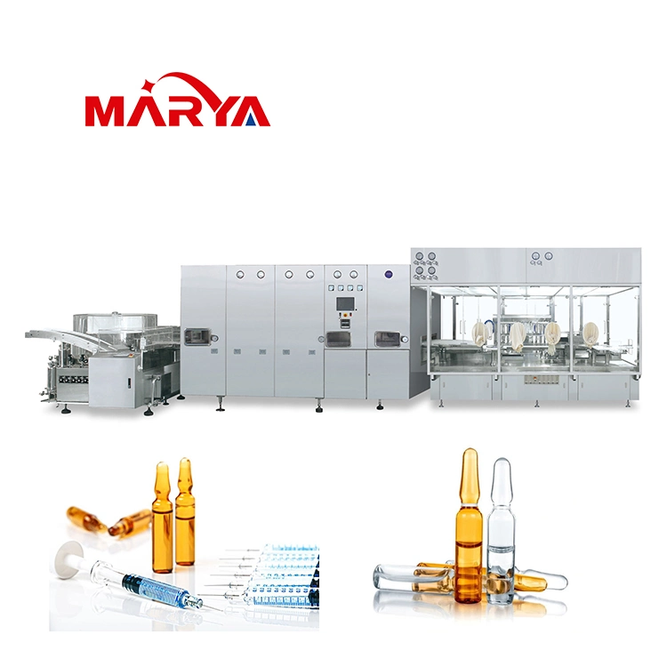 Marya Pharmaceutical Aseptic Liquid Closed/Open 20ml Ampoule Filling Machine with Blister Packing Machine