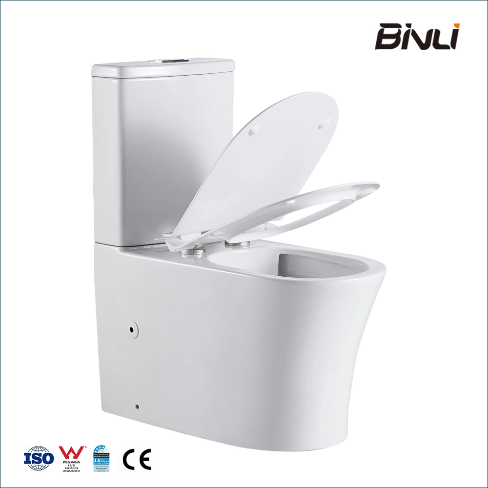 Tornado Watermark Toilet Suites Ceramic Elongated Flush Suites Back to Wall P-Trap Bl-105-Tpt