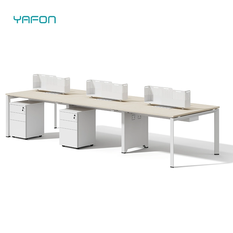 Modern Simple Steel Office Furniture 2 4 6 People Office Partitions Table Workstation