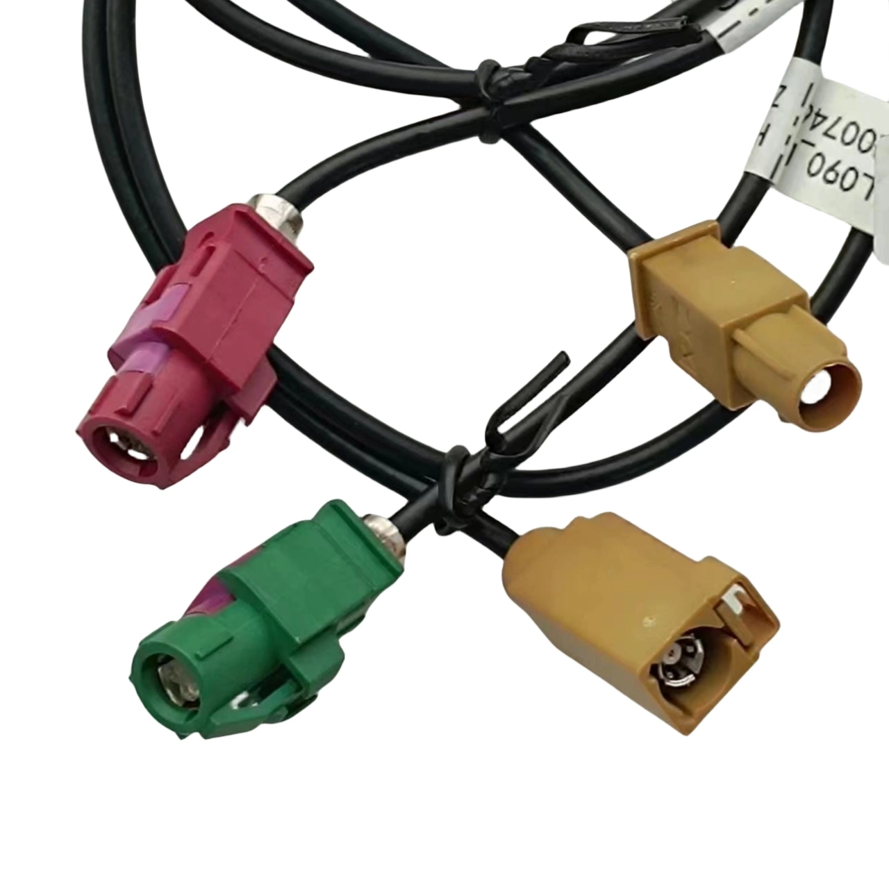 Lvds Hsd 4 pin Cable Fakra impermeable para la transmisión del automóvil y el proceso de señal