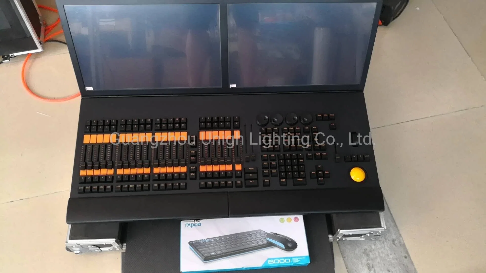 Consola de iluminación DMX controlador para escenario caballo negro ligero