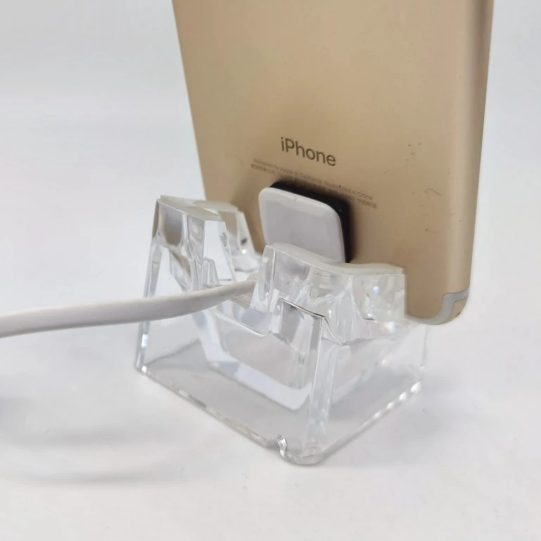 Acrylic Cellphone Display Stand Holder Transparent Work with Alarm System