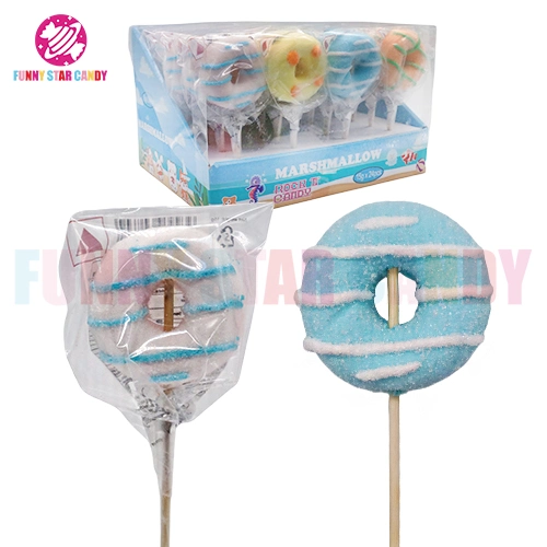 Factory Wholesales 4 in 1 Donut Marshmallow Soft Lollipop Candy