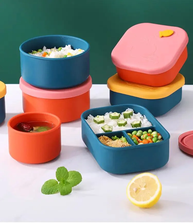 Maßgeschneiderte FDA versiegelt Student Food-Grade drei-Fach Kühlschrank Frische Lunchbox