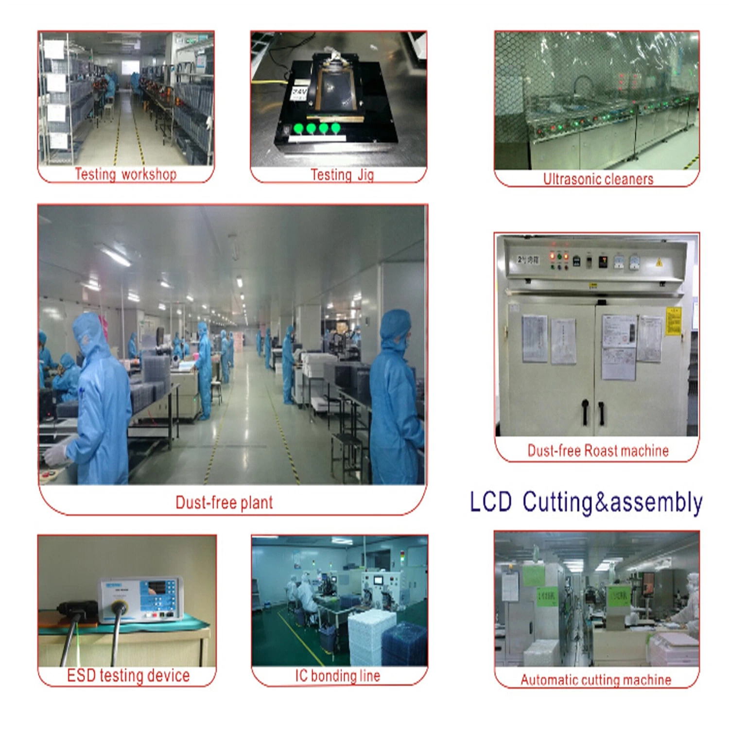 8 Inch LCD Display Screen with RGB Interface, Touch Option for Medical Application