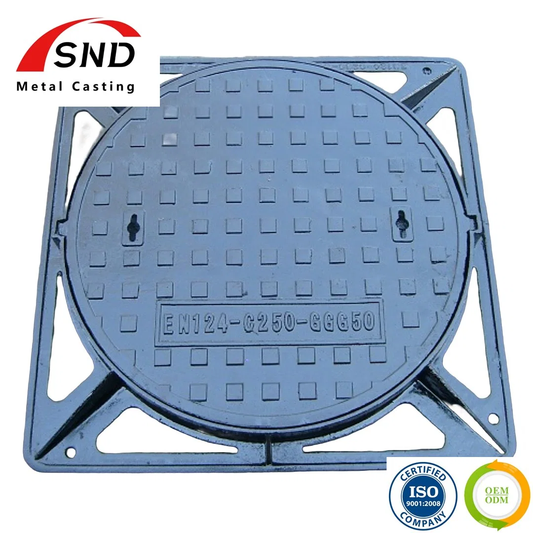 D400 En124 Anti-Static SMC Manhole Covers 700mm/Drain Covers GRP Manhole Cover Gas Station Manhole Cover/Water-Proof Well Lid