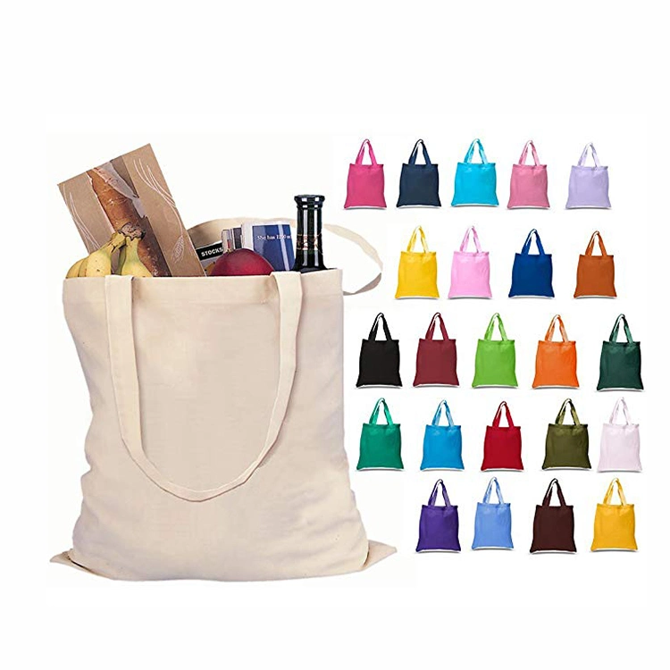 New Fashion Small Weekend Canvas Tote Bag Custom Style Plain Cute Mini Canvas Tote Bag for Women