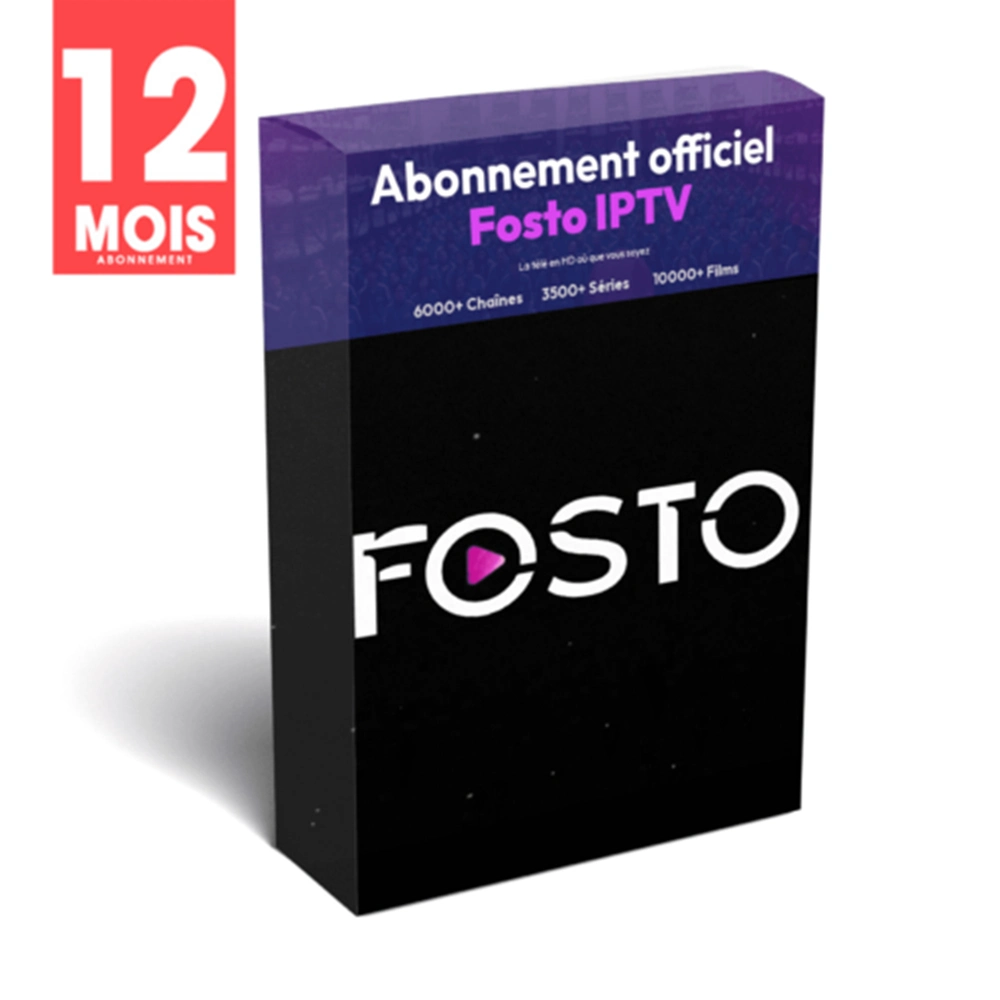 Fosto 4K abonnement IPTV Afrique Allemagne Français Royaume-Uni Italie Espagne Inde Algérie Code