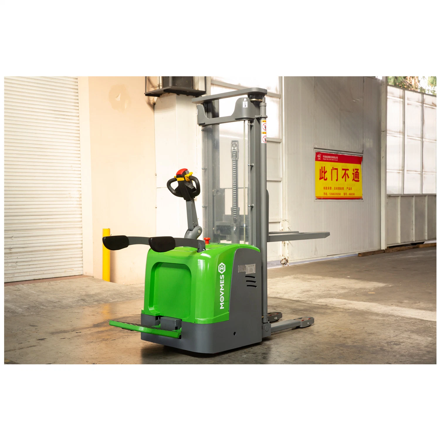 1.0 Ton Electric Powered Pallet Stacker Electric Rider Hydraulic Stacker