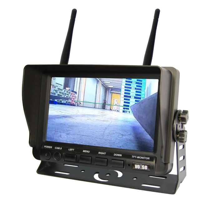 Elevador magnético inalámbrico 7inch Monitor de coche Cámara DVR inalámbrico Sistema de cámaras de seguridad para carretillas elevadoras por seguridad de vista trasera