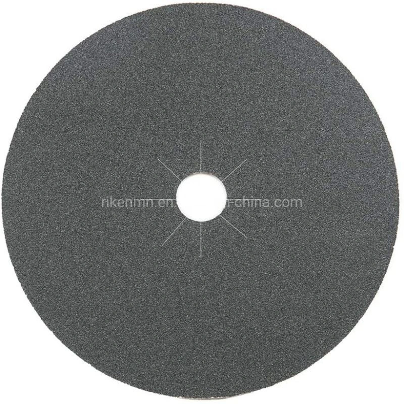 7'' Heavy Weight Silicon Carbide Paper Center Holes Abrasives Plain Backed Edger Sanding Discs Fiber Disc for Floor Sanders