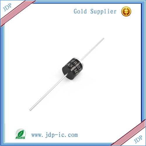 Inline Her607 Plug-in Her607g R-6 Gehäuse 6A700V Schnelle Wiederherstellung hoch Wirkungsgrad Gleichrichterdiode