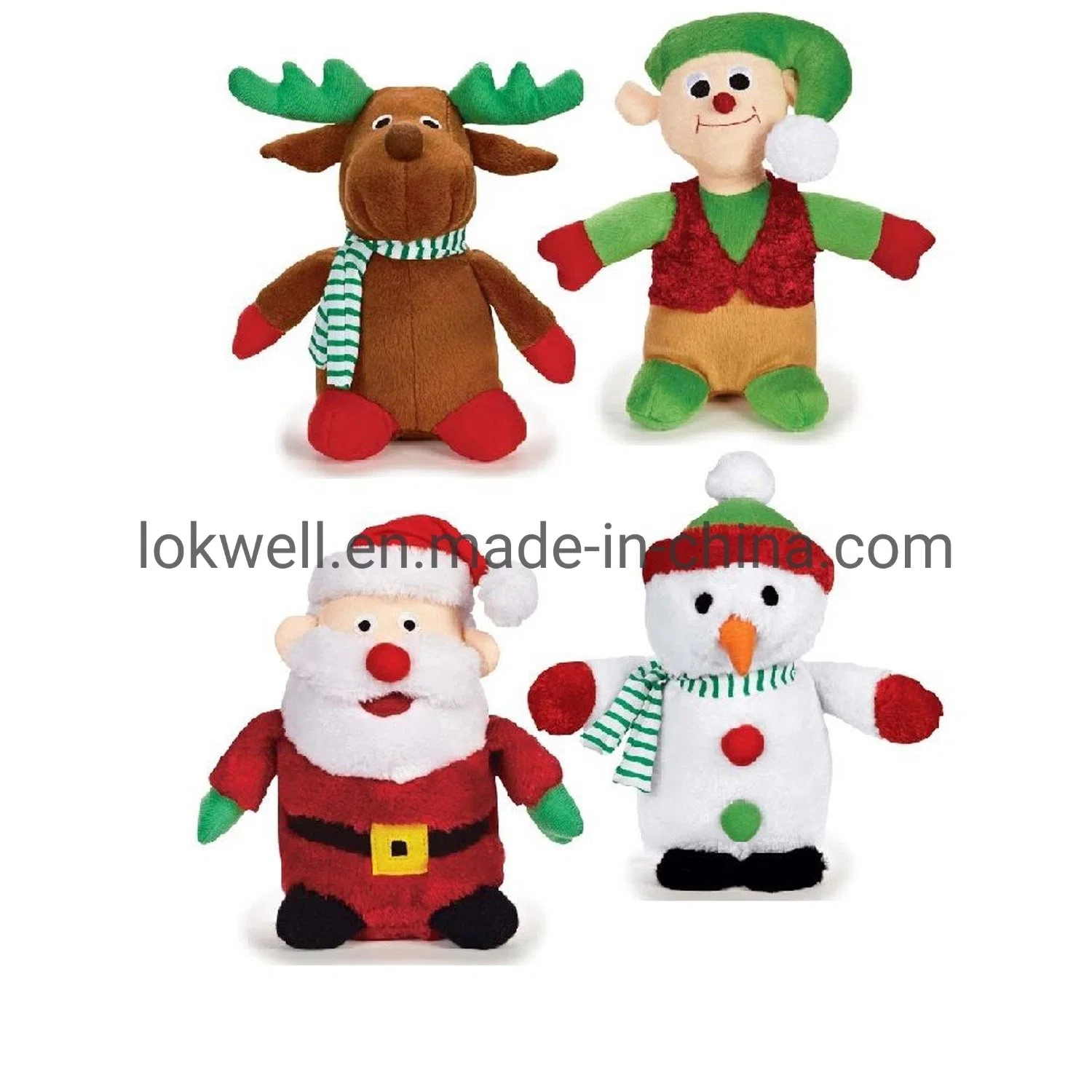 Christmas Reindeer Christmas Decoration Festival Gift Plush Toy OEM