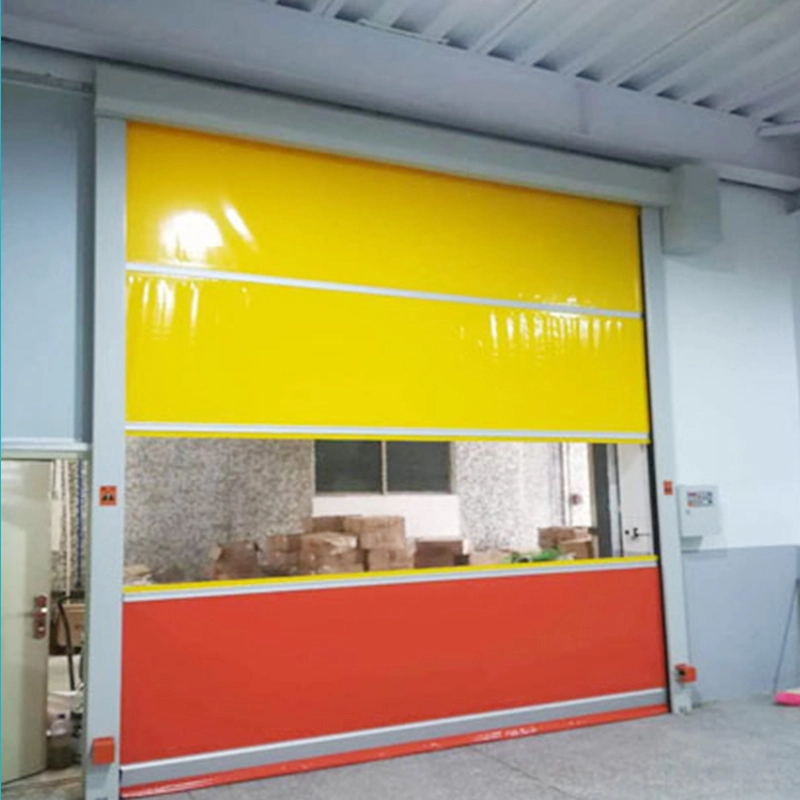 High Speed Roller Shutter Doors Stainless Steel Frame PVC Fast Door